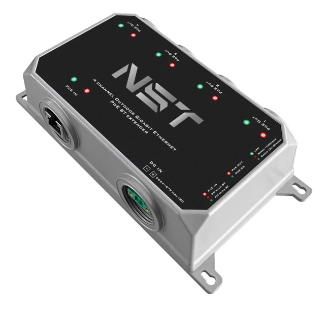 Уличный Ultra PoE удлинитель - коммутатор Gigabit Ethernet до 250м на 5 портов NST NS-EXSW-5GP/W Уличный Ultra PoE удлинитель - коммутатор Gigabit Ethernet до 250м на 5 портов NST NS-EXSW-5GP/W