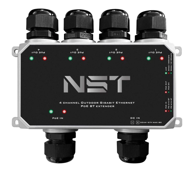 Уличный Ultra PoE удлинитель - коммутатор Gigabit Ethernet до 250м на 5 портов NST NS-EXSW-5GP/W Уличный Ultra PoE удлинитель - коммутатор Gigabit Ethernet до 250м на 5 портов NST NS-EXSW-5GP/W