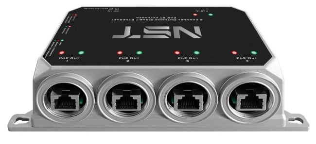 Уличный Ultra PoE удлинитель - коммутатор Gigabit Ethernet до 250м на 5 портов NST NS-EXSW-5GP/W Уличный Ultra PoE удлинитель - коммутатор Gigabit Ethernet до 250м на 5 портов NST NS-EXSW-5GP/W