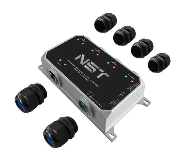 Уличный Ultra PoE удлинитель - коммутатор Gigabit Ethernet до 250м на 5 портов NST NS-EXSW-5GP/W Уличный Ultra PoE удлинитель - коммутатор Gigabit Ethernet до 250м на 5 портов NST NS-EXSW-5GP/W