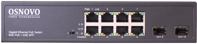 Коммутатор OSNOVO SW-80802(150W)