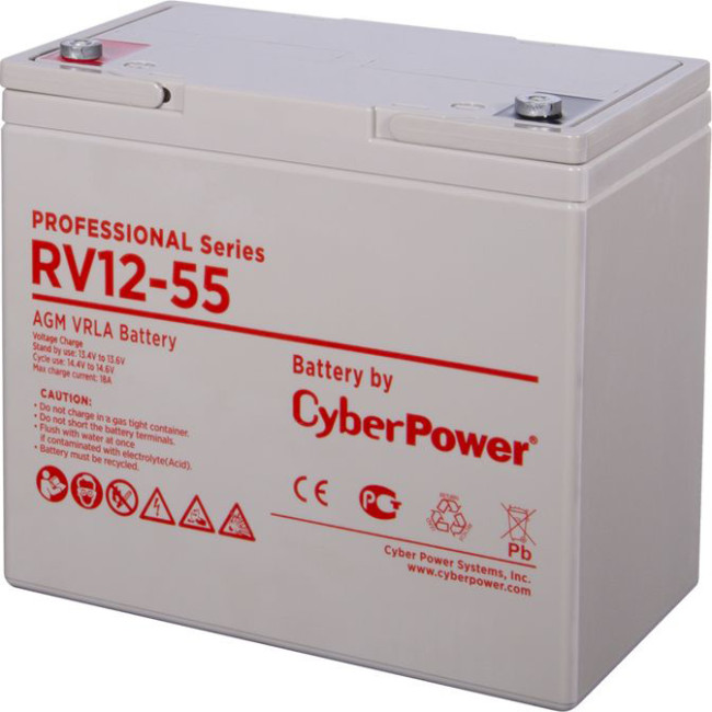 Аккумуляторная батарея PS CyberPower RV 12-55 / 12 В 55 Ач Батарея аккумуляторная для ИБП CyberPower Professional series RV 12-55