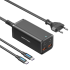 Сетевое зарядное устройство Vention на 4 порта GaN 100W USB (C+C+A+A) Чёрный, шт. Vention FBSBG-EU