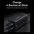 Сетевое зарядное устройство Vention на 4 порта GaN 100W USB (C+C+A+A) Чёрный, шт. Vention FBSBG-EU