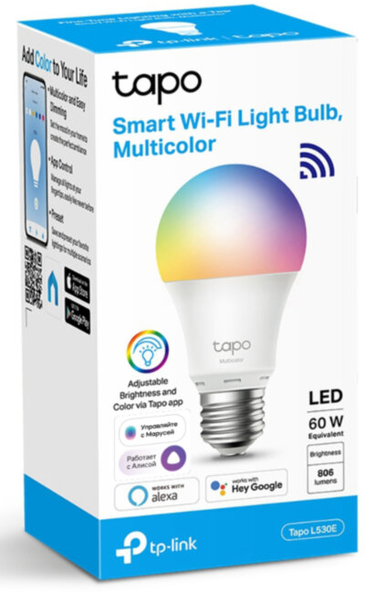 Умная Wi-Fi лампа TP-Link Tapo L530E Умная Wi-Fi лампа TP-Link Tapo L530E