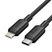 Кабель Vention USB 2.0 CM/Lightning 8M для iPad/iPhone 3A - 1м. Черный Vention LAKBF