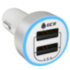 GCR Автомобильное зарядное устройство на 2 USB порта 4.8A, белое, LED индикация, GCR-51984 Greenconnect 2 USB 4.8A GCR-51984