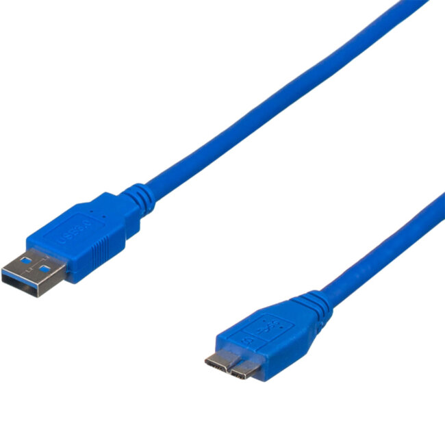 Кабель USB 1.8 m (USB 3.0, USB(Am) <=> microUSB, синий) ATcom AT2826