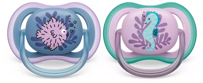 Пустышка ultra air, рыбка/морской конек, 6-18 мес., 2 шт. Philips SCF085/61 Пустышка ultra air, рыбка/морской конек, 6-18 мес., 2 шт. Philips SCF085/61