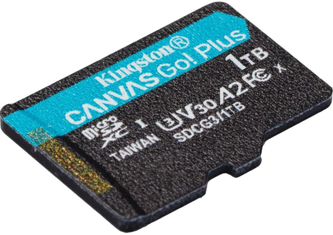 Карта памяти Kingston 1TB microSDXC Canvas Go Plus 170R A2 U3 V30 Card + ADP Kingston SDCG3/1TB Карта памяти Kingston 1TB microSDXC Canvas Go Plus 170R A2 U3 V30 Card + ADP Kingston SDCG3/1TB