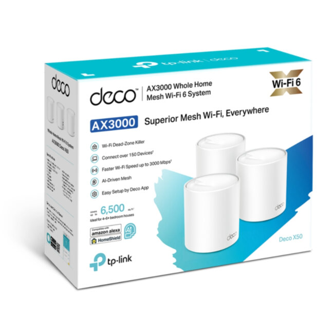 Маршрутизатор TP-Link Deco X50(3-pack) Маршрутизатор TP-Link Deco X50(3-pack)