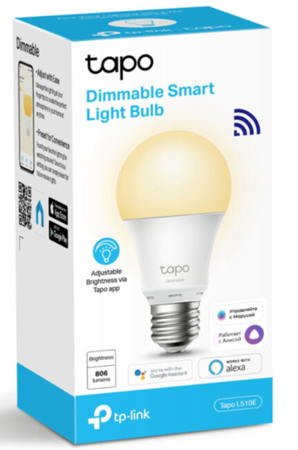 Умная Wi-Fi лампа TP-Link Tapo L510E Умная Wi-Fi лампа TP-Link Tapo L510E