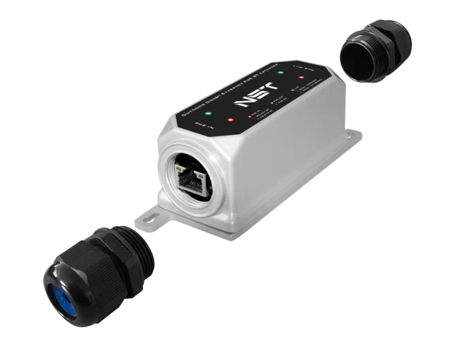 Уличный PoE удлинитель NST NS-EX-1GP/W Уличный PoE удлинитель NST NS-EX-1GP/W