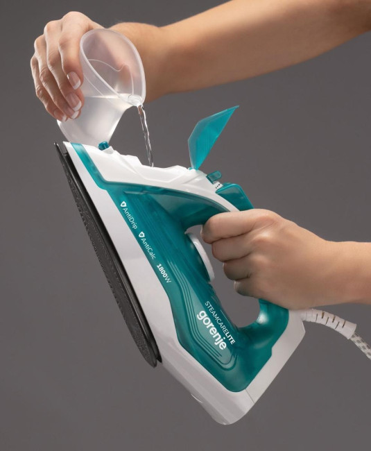 Утюг паровой Gorenje, 1800 Вт, белый/зеленый Gorenje SIH1800TQC Утюг паровой Gorenje, 1800 Вт, белый/зеленый Gorenje SIH1800TQC