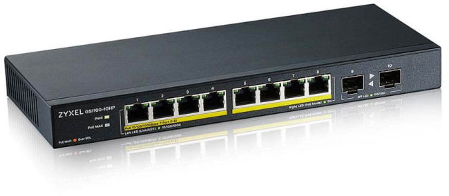 Коммутатор Коммутатор ZyXEL GS1100-10HP-EU0102F