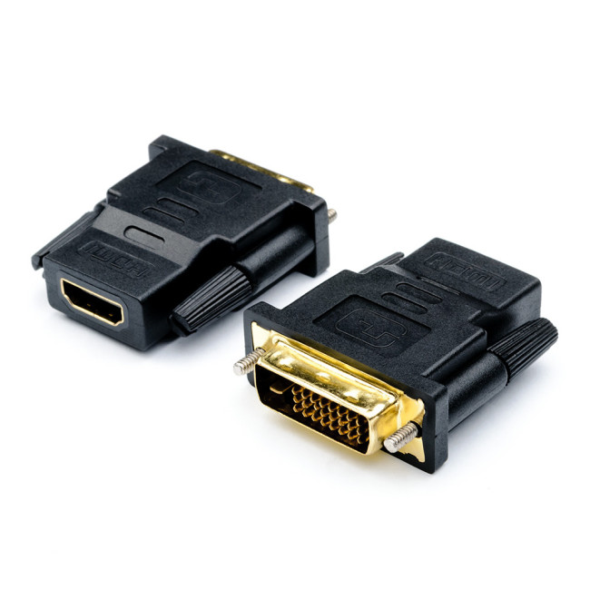 Переходник DVI(m) <=> HDMI(f) (24 pin, черный) ATcom DVI-D (m) - HDMI (f) Переходник DVI(m) <=> HDMI(f) (24 pin, черный) ATcom DVI-D (m) - HDMI (f)
