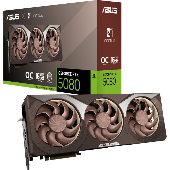 Видеокарта ASUS RTX5080-O16G-NOCTUA (90YV0M32-M0NA00) Видеокарта ASUS RTX5080-O16G-NOCTUA (90YV0M32-M0NA00)