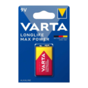 Батарейка Varta LONGLIFE MAX POWER (MAX TECH) Крона 6LR61 BL1 Alkaline 9V (4722) (1/10/50) VARTA 4722101401