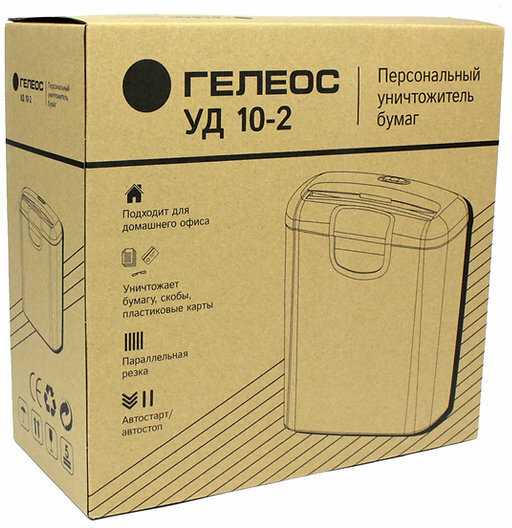 Уничтожитель документов ГЕЛЕОС УД10-2 Гелеос УД10-2 Уничтожитель документов ГЕЛЕОС УД10-2 Гелеос УД10-2
