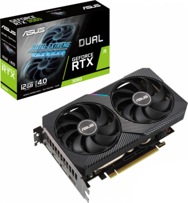 Видеокарта ASUS DUAL-RTX3060-12G-V2 Видеокарта ASUS DUAL-RTX3060-12G-V2