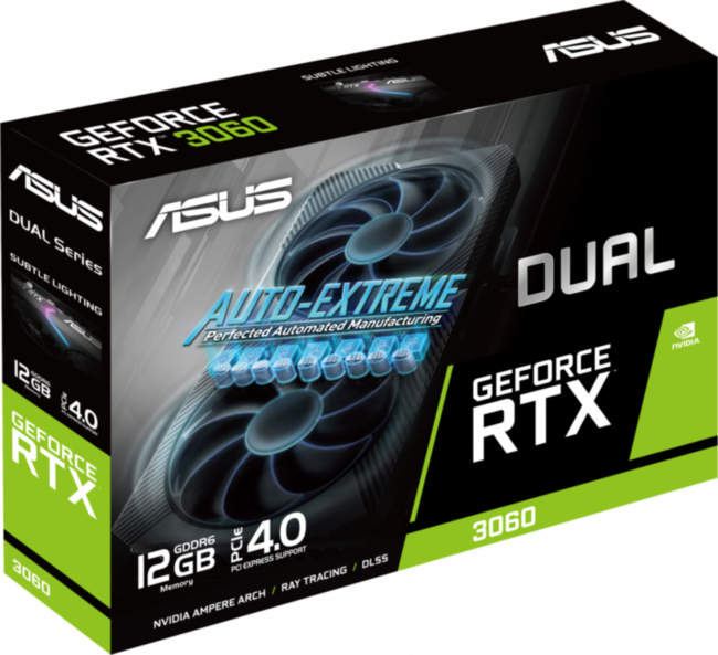 Видеокарта ASUS DUAL-RTX3060-12G-V2 Видеокарта ASUS DUAL-RTX3060-12G-V2