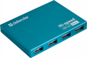 Defender Универсальный USB разветвитель Septima Slim USB2.0, 7портов,блок питания2A Defender Septima Slim USB2.0