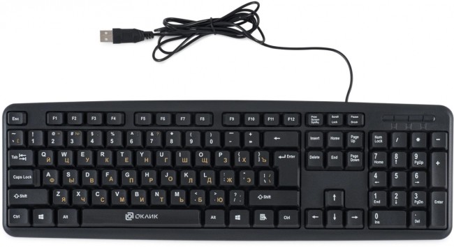Клавиатура Oklick 130M черный USB (337077) Oklick 337077
