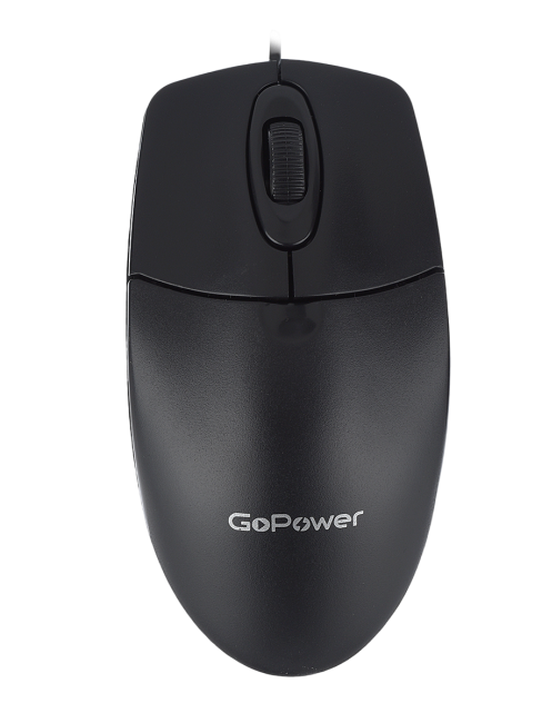 Мышь Мышь проводная GoPower GPM01 (00-00030984)