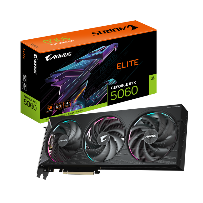 Видеокарта GIGABYTE GV-N5060AORUS E-8GD Видеокарта GIGABYTE GV-N5060AORUS E-8GD