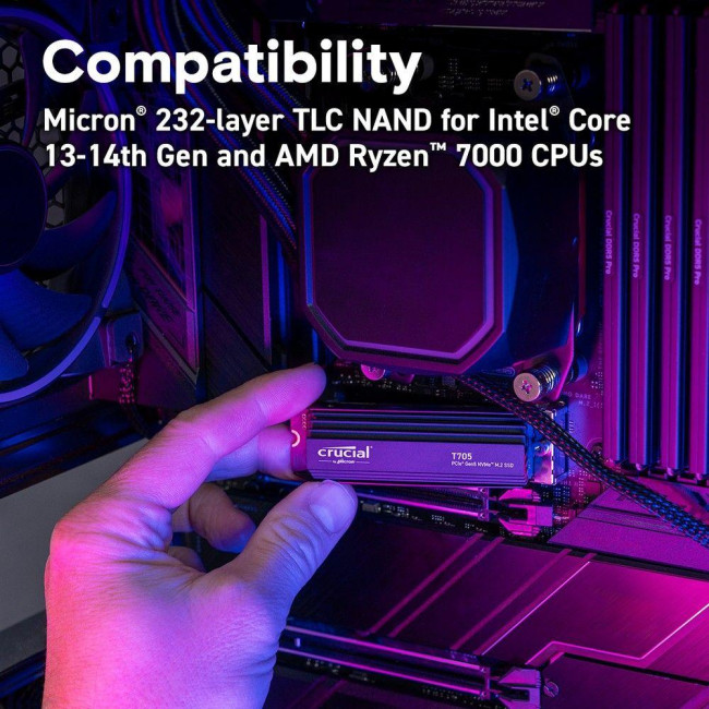 Твердотельный накопитель Crucial CT4000T705SSD5 Твердотельный накопитель Crucial CT4000T705SSD5