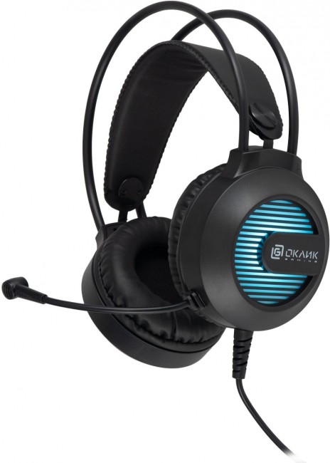 Наушники с микрофоном Oklick HS-L300G черный 2.2м мониторные оголовье (1796949) Oklick 1796949 Наушники с микрофоном Oklick HS-L300G черный 2.2м мониторные оголовье (1796949) Oklick 1796949