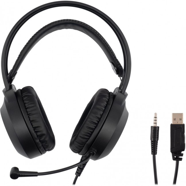 Наушники с микрофоном Oklick HS-L300G черный 2.2м мониторные оголовье (1796949) Oklick 1796949 Наушники с микрофоном Oklick HS-L300G черный 2.2м мониторные оголовье (1796949) Oklick 1796949