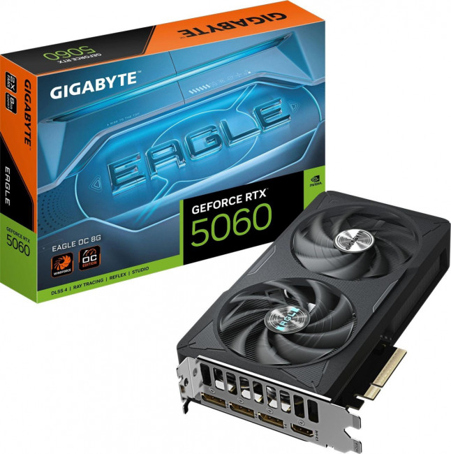 Видеокарта Gigabyte GV-N5060EAGLE OC-8GD 1.0 Видеокарта Gigabyte GV-N5060EAGLE OC-8GD 1.0
