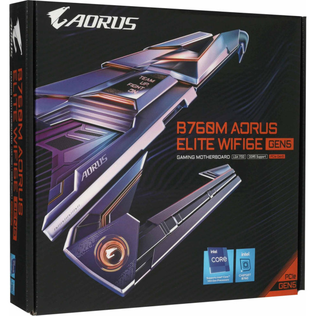 Материнская плата Gigabyte B760M A E WF6E GEN5 Материнская плата Gigabyte B760M A E WF6E GEN5