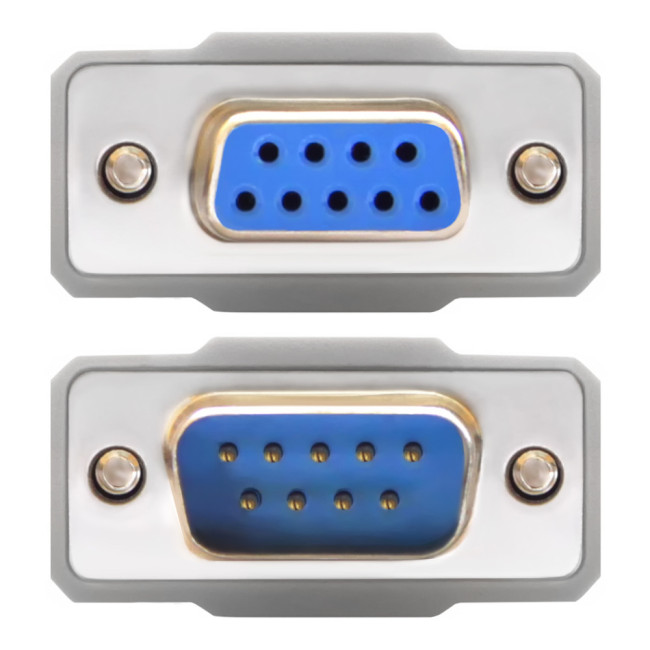 Greenconnect Удлинитель 0-модемный COM RS-232 10 m GCR-DB903-10.0m 9M/9F, пакет Greenconnect COM(RS232) 9F -  COM(RS232) 9M 10 m