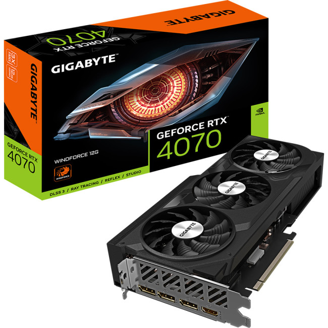 Видеокарта Gigabyte GV-N4070WF3-12GD Видеокарта Gigabyte GV-N4070WF3-12GD