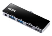 USB-C 4K Ultra Mini Dock with Power Pass-through ATEN UH3238 USB-C 4K Ultra Mini Dock with Power Pass-through ATEN UH3238