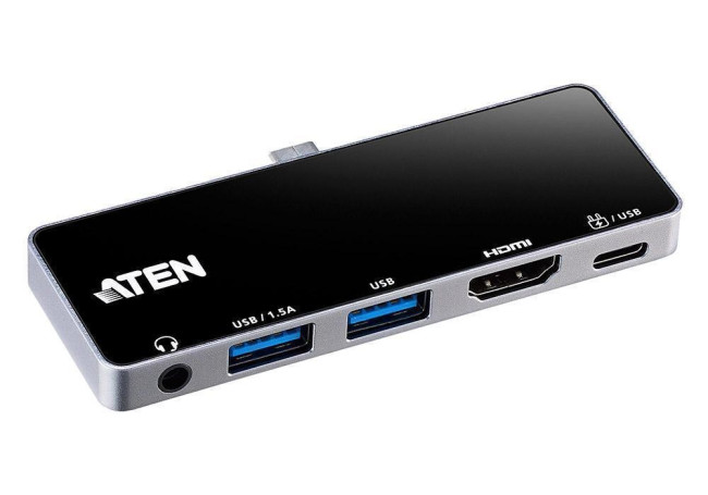 USB-C 4K Ultra Mini Dock with Power Pass-through ATEN UH3238 USB-C 4K Ultra Mini Dock with Power Pass-through ATEN UH3238