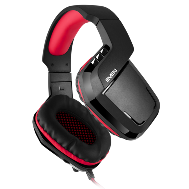 Игровые наушники с микрофоном SVEN AP-G858MV, черный-красный SVEN AP-G858MV Игровые наушники с микрофоном SVEN AP-G858MV, черный-красный SVEN AP-G858MV