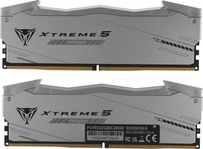 Память DDR5 2x16GB 8000MHz Patriot PVXR532G80C38KM Память DDR5 2x16GB 8000MHz Patriot PVXR532G80C38KM