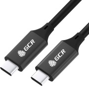 GCR Кабель USB 3.1 Type C-С, 2.0m черный, 100W/20V/5A, M/M, TPE, AL сase черный, экран, армированный Greenconnect GCR-54072