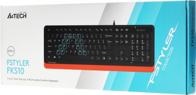 Клавиатура A4Tech FKS10 ORANGE Клавиатура A4Tech FKS10 ORANGE