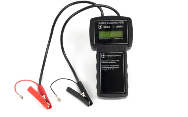 254 Skat -T-auto тестер контроля емкости АКБ, 12В, емкость АКБ 1,2-120Ач, экран Бастион SKAT-T-AUTO 254 Skat -T-auto тестер контроля емкости АКБ, 12В, емкость АКБ 1,2-120Ач, экран Бастион SKAT-T-AUTO