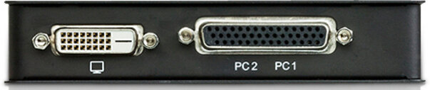 2-портовый USB-DVI KVM-переключатель, 1 user(SPHD18(Male)), KVM-порты (SPHD18(Female)). В комплекте кабели KVM (2L-5201P)-2шт., кабели KVM (2L-5201P)-2шт., кабель адаптера консоли. Не требует внешнего питания. ATEN CS72D