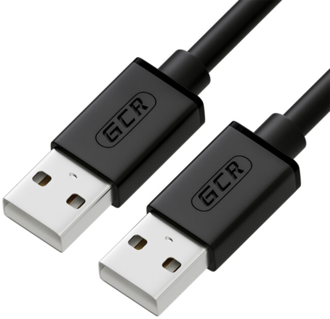 Greenconnect Кабель 3.0m USB 2.0, AM/AM, черный, 28/28 AWG, экран, армированный, морозостойкий, GCR-UM2M-BB2S-3.0m Greenconnect USB 2.0 Type-AM - USB 2.0 Type-AM 3м