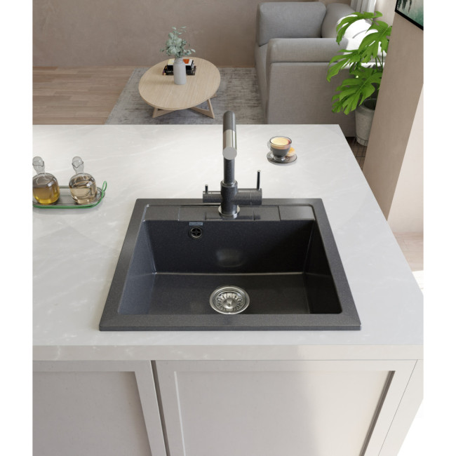 Кухонная мойка GRANFEST GranFest QUADRO Q-561 black Кухонная мойка GRANFEST GranFest QUADRO Q-561 black