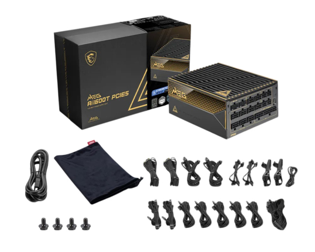 Блок питания ПК MSI MEG Ai1600T PCIE5 306-7ZPEX11-CE0 Блок питания ПК MSI MEG Ai1600T PCIE5 306-7ZPEX11-CE0