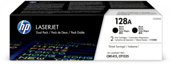 Тонер-картридж набор из 2 шт HP CE320AD