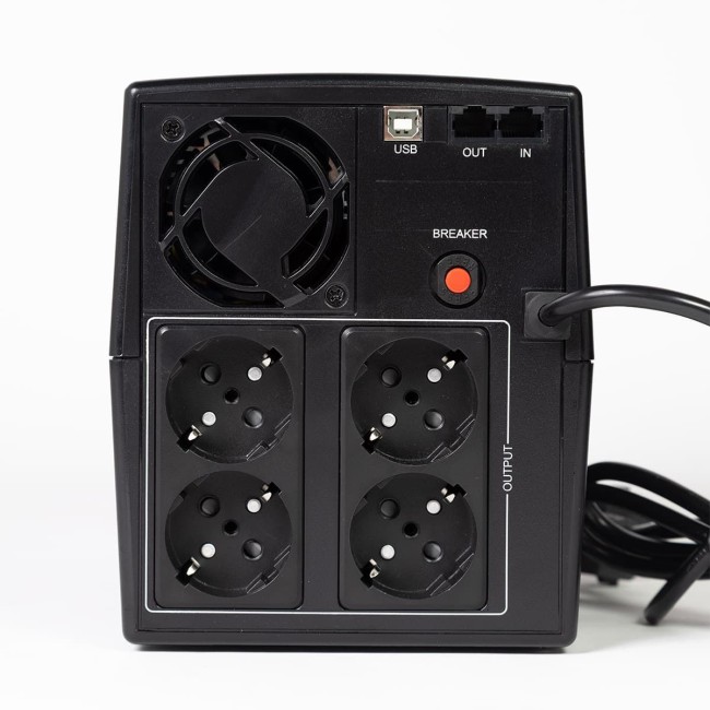 ИБП ЮНИОР СМАРТ 1200, 1200/720 ВА/Вт, LED, USB, RJ11/RJ45, SCHUKOx3 Импульс JS12217