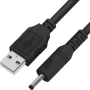 GCR Кабель питания 1.0m USB AM / DC Jack 3.5mm, черный Greenconnect GCR-53490